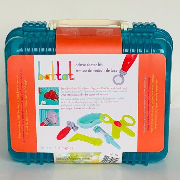 Battat - Deluxe Doctor Kit 10 Pieces & Carry Case  For Age 3+ New Sealed - Picture 10 of 14